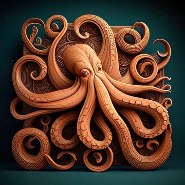 3D model Octopus minor (STL)